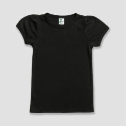 LG3557D - Blank Toddler Girls Short Sleeve Puff Shirt