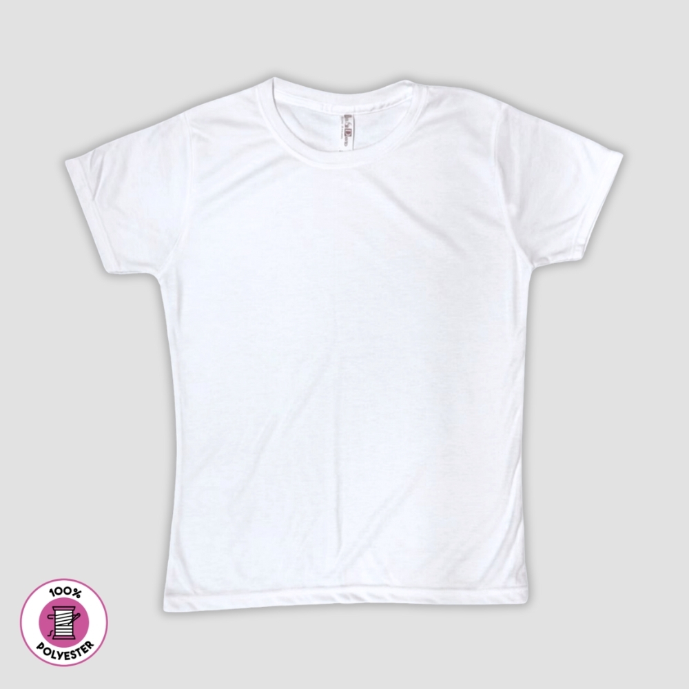 Women’s White T-Shirts – 100% Polyester