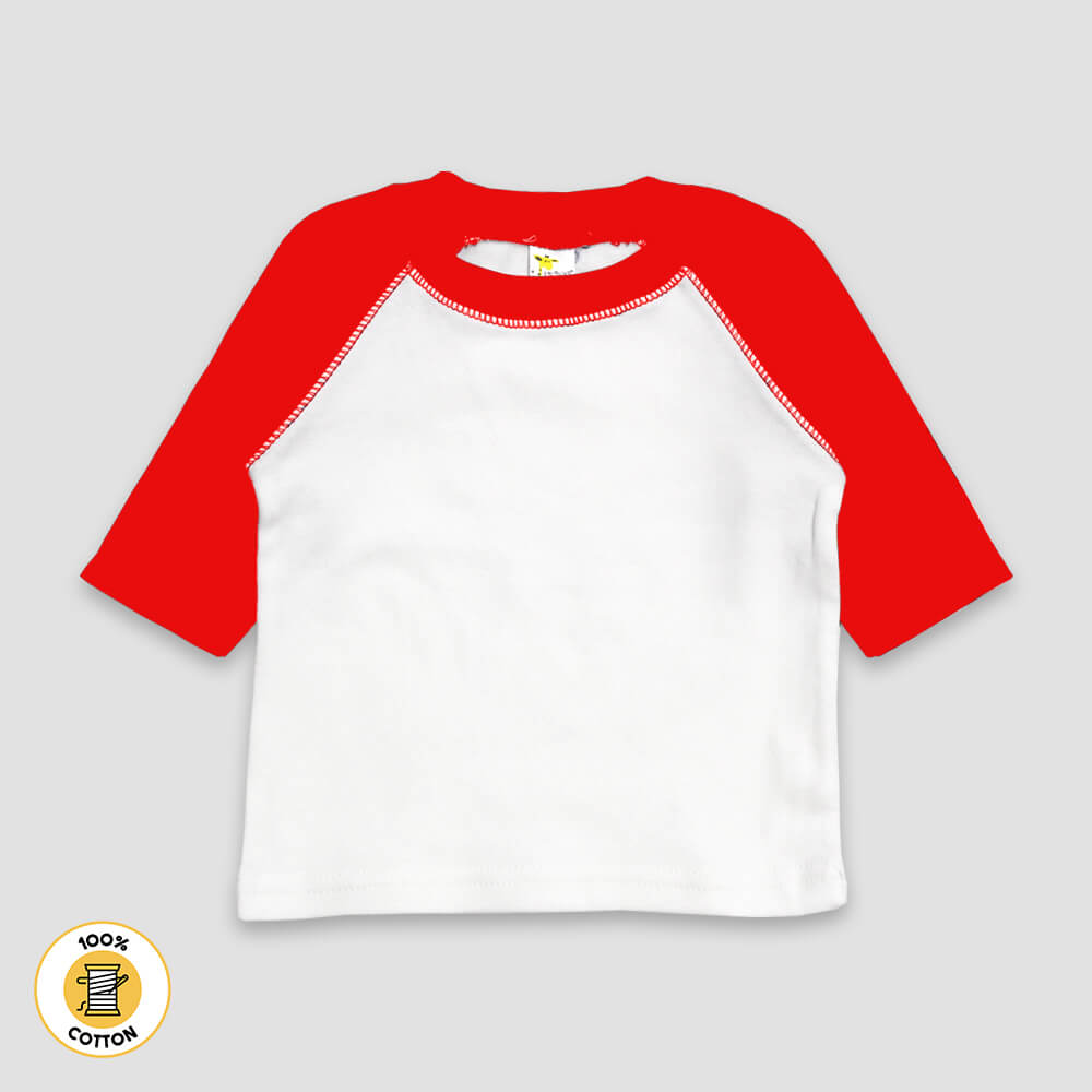 Blank Baby Raglan T-Shirts – 100% Cotton | Kids Zoe