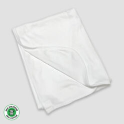 Baby Receiving Blanket - Hospital Blanket – Polyester Cotton Blend White - LG3412W - The Laughing Giraffe®