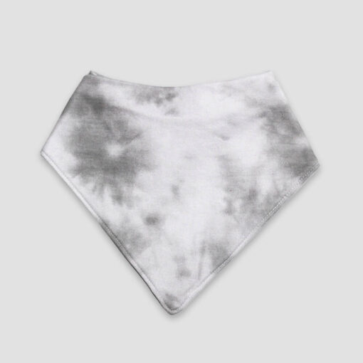 Baby Bandana Bibs – White/Smoke – Polyester Cotton Blend - LG3441SK - The Laughing Giraffe®