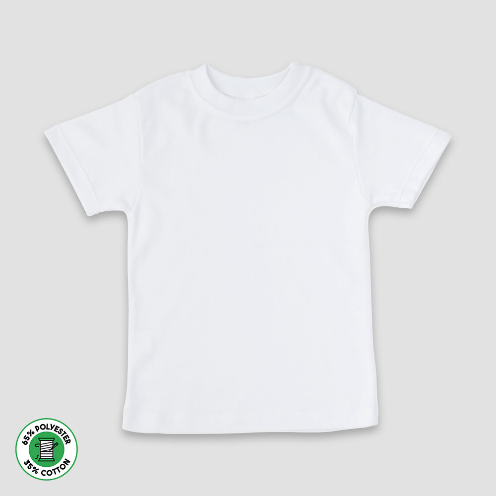 Baby Raglan Tees - White/Black  Bulk Wholesale Polyester Kids Blanks