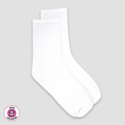 Adults Socks – 100% Polyester White - LG4911W - The Laughing Giraffe®