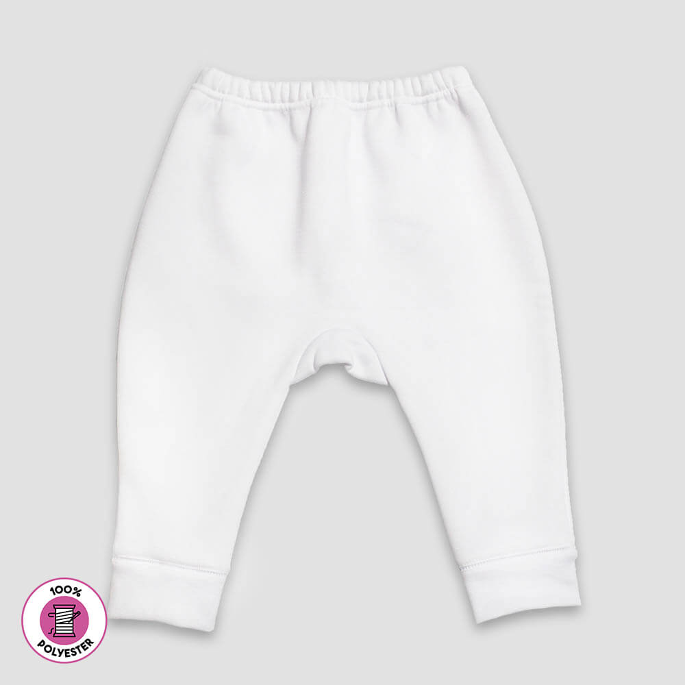 Baby Jogger Pants - 100% Polyester - White