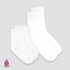 Mommy & Me Socks Set – 100% Polyester White - LG4911W - The Laughing Giraffe®