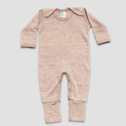 Wholesale Blank Baby Sleep N Play Pajamas - LG3403 - Truffle