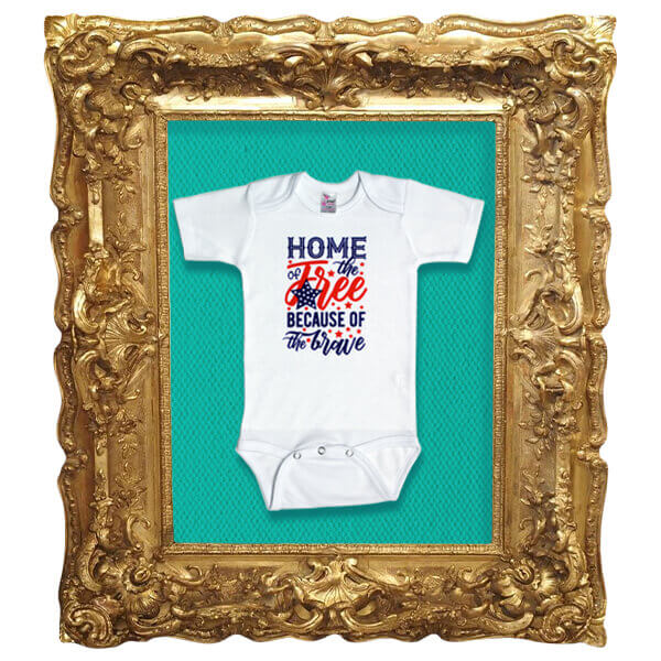 Sublimation Print Example - Baby Onesie | KidsBlanks by Zoe
