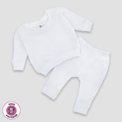 Baby Sweatsuit Fleece - 100% Polyester - LGS5699W - KIDSBLANKS BY ZOE