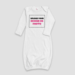 Wholesale Custom Baby Sleep Gowns With Mittens - Custom Printed Baby Sleep Gowns