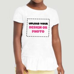Affordable Custom T-Shirt Printing - Toddler Girls Peplum Tops