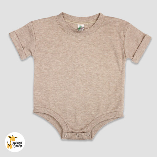 LG3400 Truffle - Wholesale Blank Baby Rompers for Embroidery