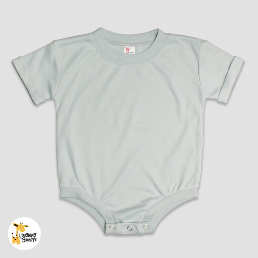 LG4400 Silver - Wholesale Blank Baby Bubble Rompers