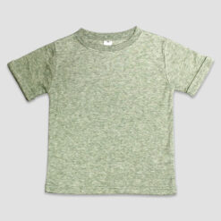 Rolled Up Toddler Short Sleeve T-Shirts - Sage Heather - LG3540Sg | KidsBlanks by Zoe
