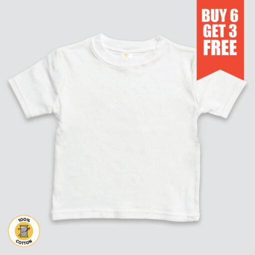 Toddler Crew Neck T-Shirts – Premium 100% Cotton