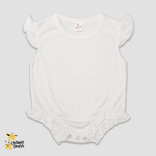 LG3307 - Flutter Sleeve Baby Bubble Rompers - Wholesale Sublimation Blanks